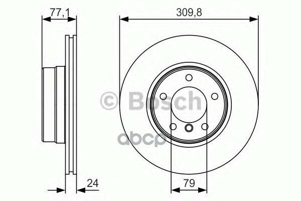 Тормозной Диск Передний 0986479S29 Bosch арт. 0986479S29