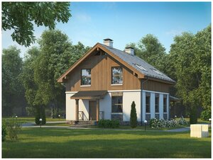 Проект <b>газобетонного</b> дома Catalog-Plans-57-17 (108,11кв. м, 8,9x8,85м, газобетон 400) Проект этого д