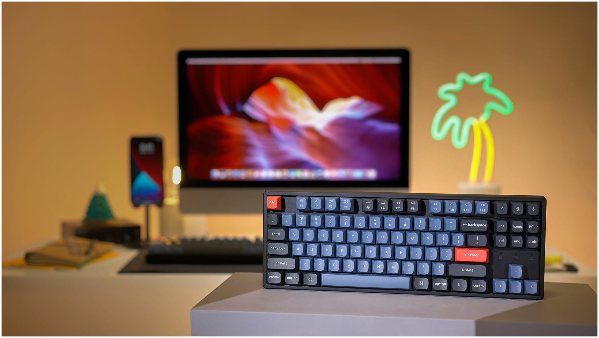 Клавиатура Keychron K8P-J1 Gateron G pro Mechanical Red Switch RGB