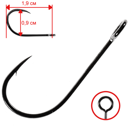 Крючки Owner S-59 51580 №6 (8шт.) крючки owner s 31bl 51614 8 8шт