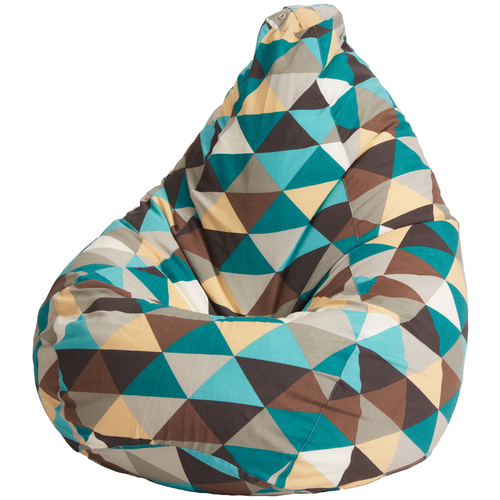 фото Пуффбери кресло-мешок груша жаккард xl ромб жаккард