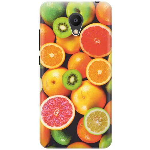 фото Cиликоновый чехол на meizu m6 / мейзу м6 с принтом "сочные фрукты" gosso