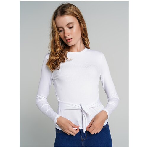 фото Футболка с длин.рукавом твое 71479 размер l, белый, women