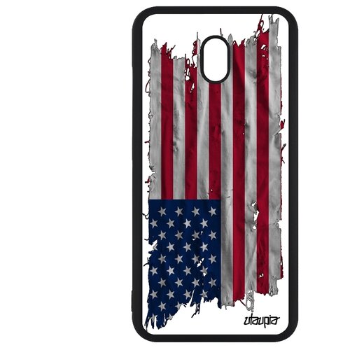 фото Чехол на смартфон redmi 8a, "флаг соединенных штатов на ткани" патриот государственный utaupia
