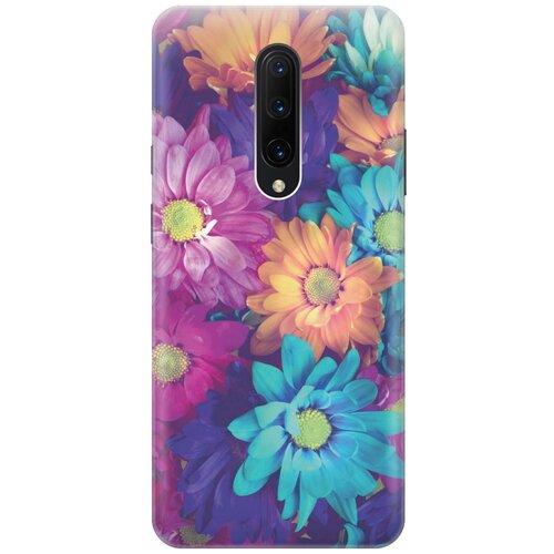 фото Gosso ультратонкий силиконовый чехол-накладка для oneplus 7 pro с принтом "много цветов"
