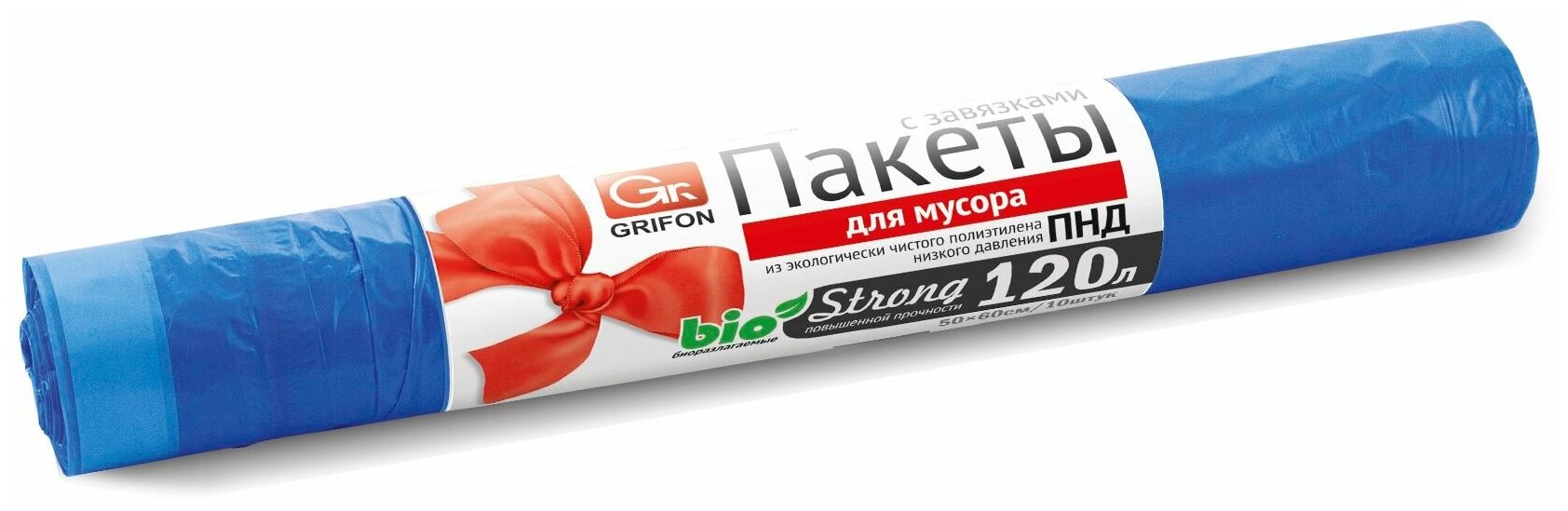 Мешки для мусора GRIFON Bio strong с завязками