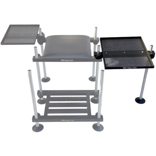 фото Стол для фидерной платформы d25 500*370 + нога д25*580 с пластиковой опорой crazy iron