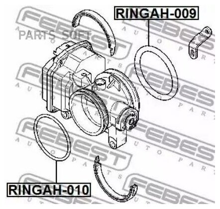 FEBEST RINGAH-009 Кольцо уплотнительное корпуса дроссельной заслонки