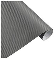 SunGrass / Защитная виниловая плёнка карбон 150х20 см 3D / Декор для авто