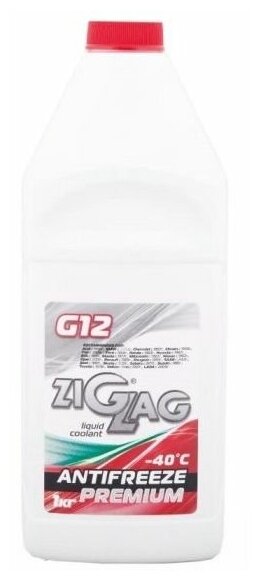 Антифриз ZIGZAG PREMIUM G12 –40°C, 1 кг.