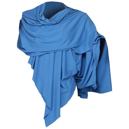 Палантин женский (длинный), вискоза, голубой, шарф-палантин Оланж Ассорти 