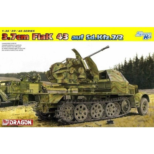 Сборная модель 3.7cm FlaK 43 auf Sd. Kfz.7/2 03286 revell германская сзу flakpanzer iii ostwind 3 7 cm flak 43 1 72