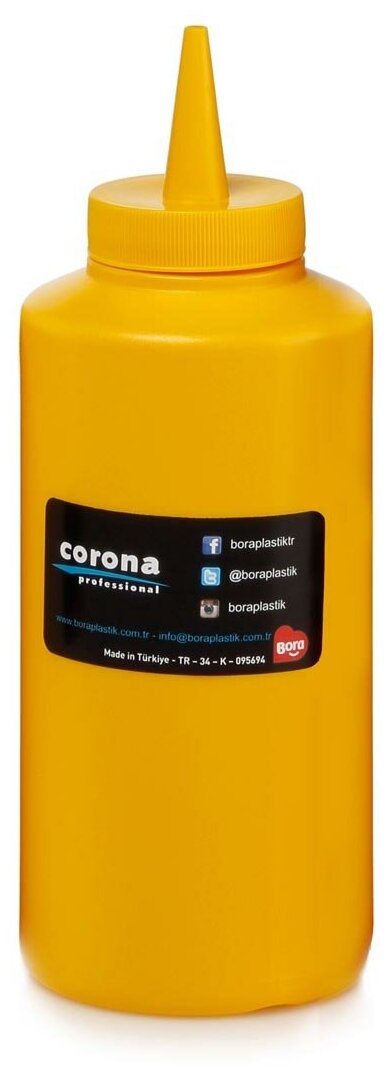 Дозатор 420мл для соуса пластик желтый ''BORA'' 1/50 - фотография № 1