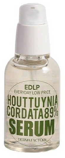 Derma Factory Успокаивающая сыворотка для лица с экстрактом цветка хауттюйнии Houttuynia Cordata 89% Serum, 50мл