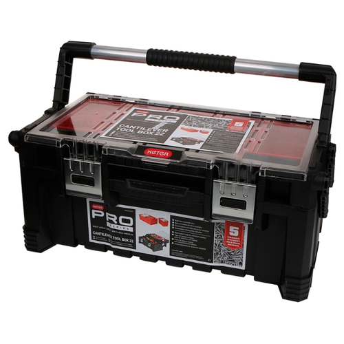 фото Ящик с органайзером keter cantilever tool box 22 (17187311) 56.7x31.4x24.5 см 22'' черный