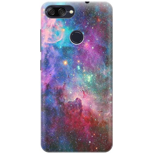 фото Cиликоновый чехол на asus zenfone max plus (m1) zb570tl / асус зенфон макс м1 плюс с принтом "волшебный космос" gosso
