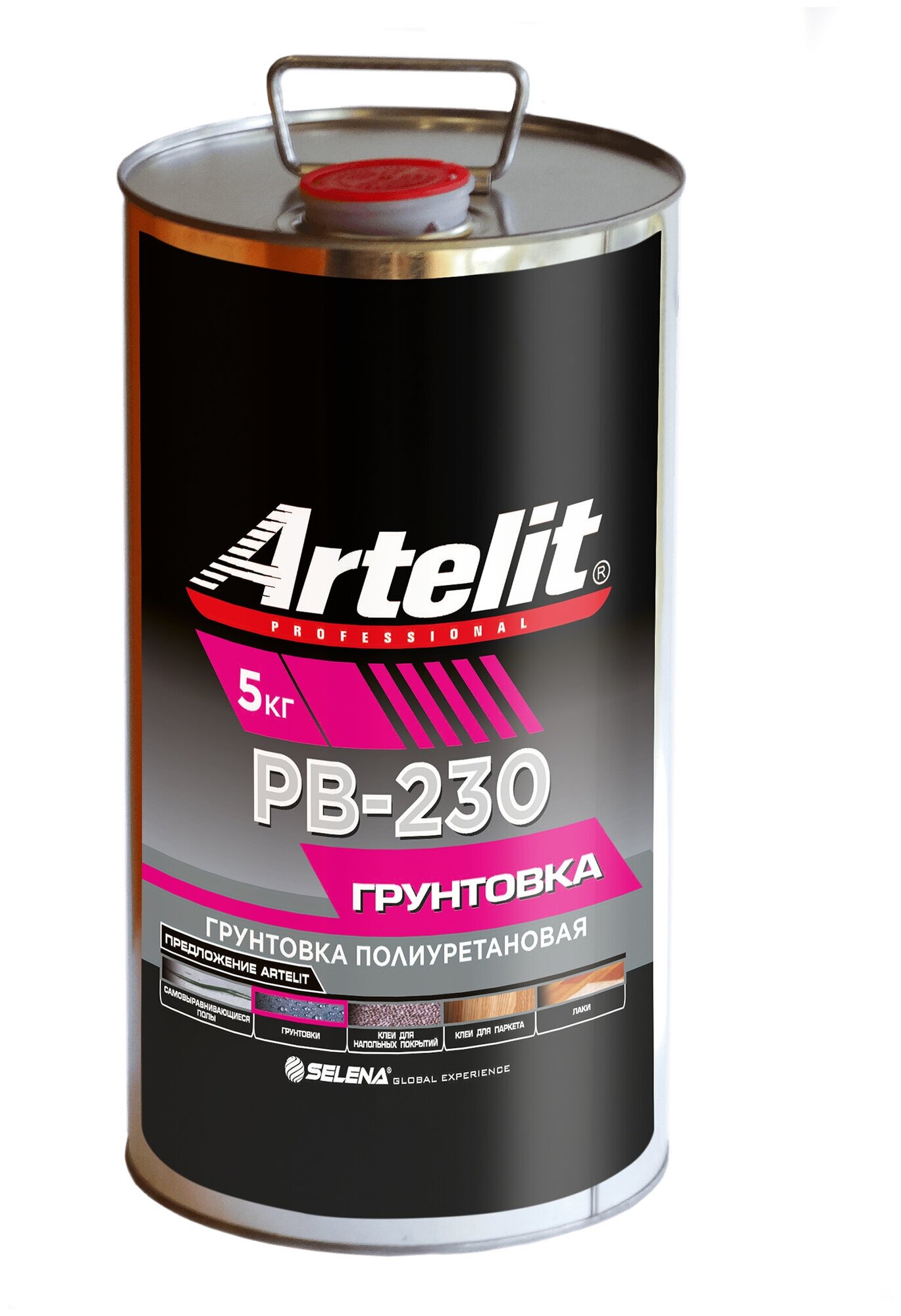 Однокомпонентная полиуретановая грунтовка глубокого проникновения Artelit Professional PB-230, 5кг
