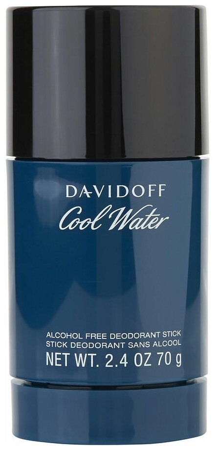 Davidoff Дезодорант стик Cool Water без спирта, 75 мл, 70 г