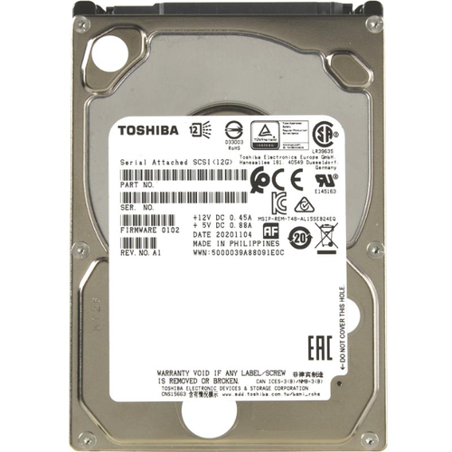 Жесткий диск Infortrend Toshiba Enterprise 2.5 SAS 12Gb/s HDD, 1.8TB, 10000RPM, 1 in 1 Packing 5YW