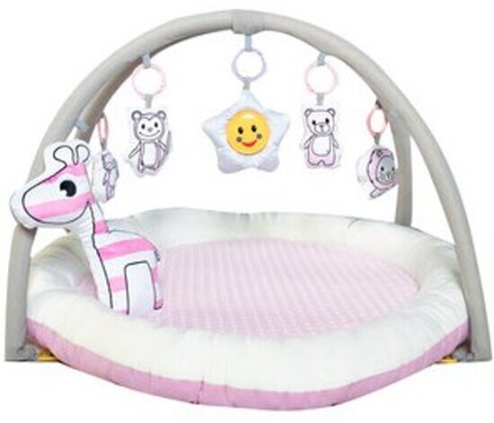 Развивающий коврик Everflo HS0431265 Animals World pink