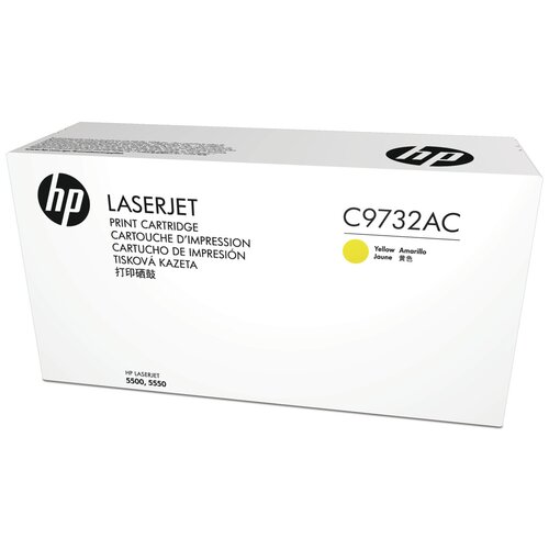 Картридж HP C9732AC для LaserJet 5500 желтый 12000стр картридж совместимый pl c9733a для принтеров hp lj 5500 5550 canon lbp 2710 2810 magenta profiline