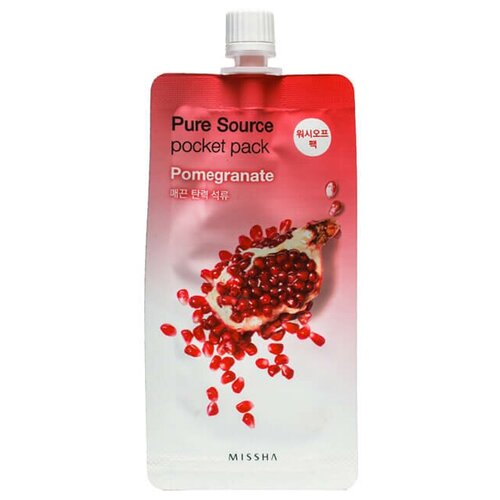 Купить Очищающая маска для лица с экстрактом граната Missha Pure Source Pocket Pack Pomegranate 10ml