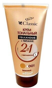 Белита Classic Крем тональный 003 Легкий загар 2в1 с вит. Е 30мл туба