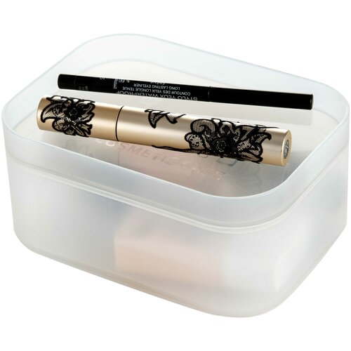 SWP-0970WH Бокс дхранения косм принадлежностей ULLA белый с крышкой полипропилен 733₽