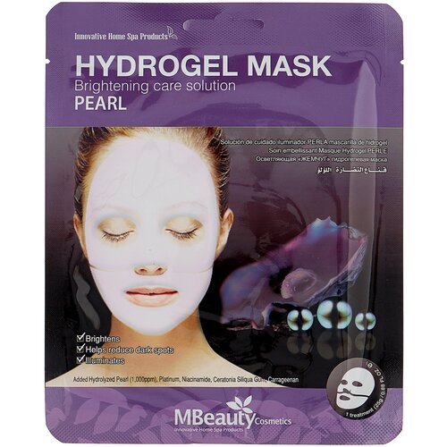 фото Mbeauty маска с жемчугом осветляющая гидрогелевая - pearl hydrogel mask, 25г