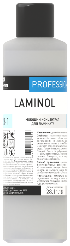 Pro-Brite Моющий концентрат для ламината Laminol, 1 л