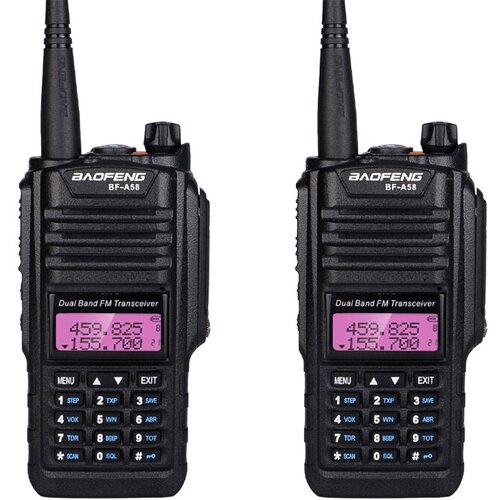Комплект компактных раций Baofeng BF-A58 2 шт 537300₽