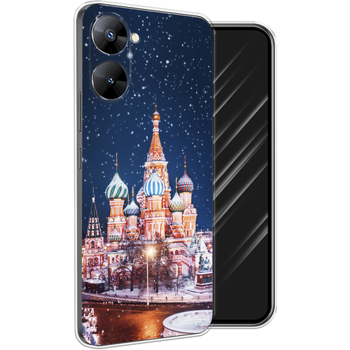 Силиконовый чехол на Realme V30T 5G / Реалми V30T 5G Москва 1 силиконовый чехол на realme v30t 5g реалми v30t 5g доберман