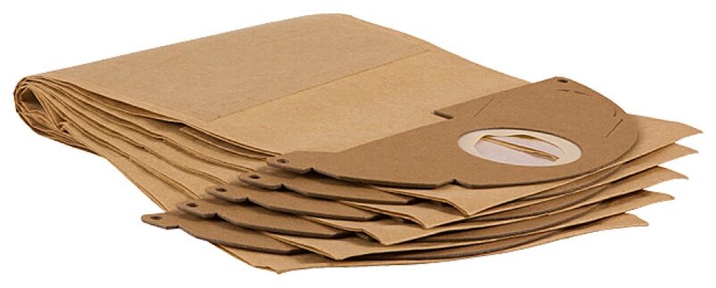 Фильтр-мешки бумажные 5 шт для пылесоса KARCHER WD 2 Premium (1.629-765.0)
