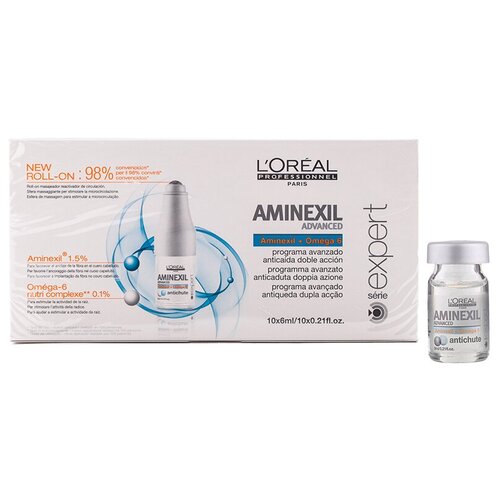 Купить L'Oreal Professionnel Serie Expert Aminexil Advanced Профессиональное средство против выпадения волос, 6 мл, 10 шт.