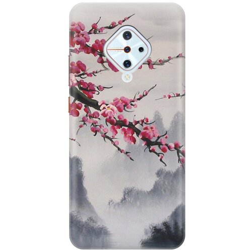 фото Re:pa накладка transparent для vivo v17 с принтом "сакура"