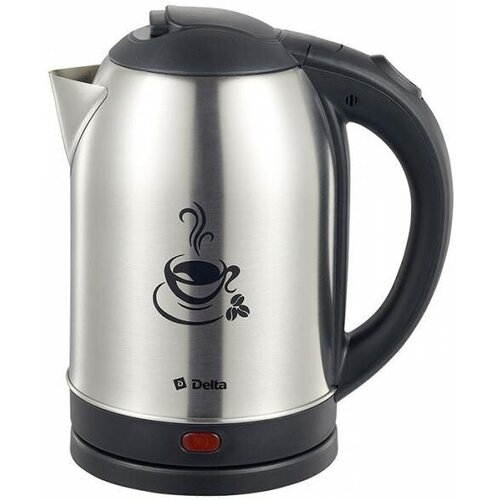Чайники электрические и термопоты DELTA Чайник DELTA Аксинья КС-1051 черный нерж 166000₽