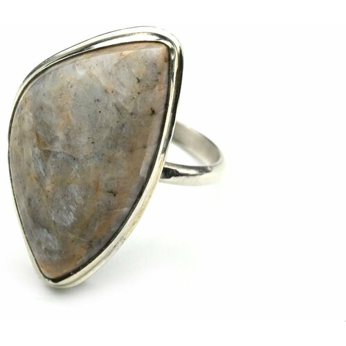 фото Кольцо радуга камня, змеевик, малахит, размер 17, черный, зеленый