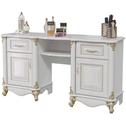 Столик туалетный Мэри Да Винчи патина белая