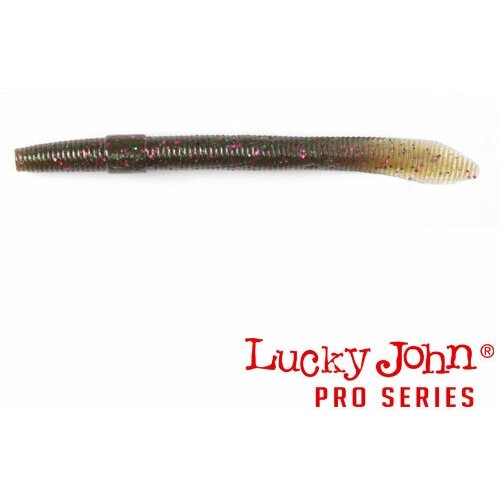 Силиконовая приманка мягкая съедобная Lucky John Pro Series Wacky Worm 5.4 13.70 см S21 8 шт.