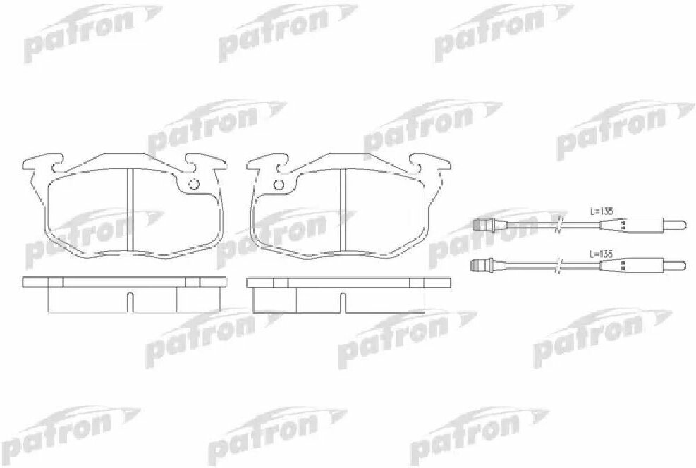 Колодки Тормозные Дисковые Передн Citroen: Saxo 96-03 Peugeot: 106 Ii 96- 205 I 83-87 205 I Кабрио 86-94 205 Ii 87-98 305 Ii 82-90 305 Ii Break 82-88 309 I 85-89 30