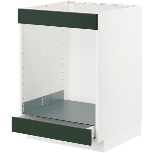 Шкаф для кухни ИКЕА МЕТОД/МАКСИМЕРА, (ШхГхВ): 60х61.8х88 см, белый/Будбин темно-зеленый