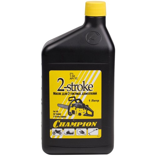 фото Масло для садовой техники champion 2-stroke, 1 л