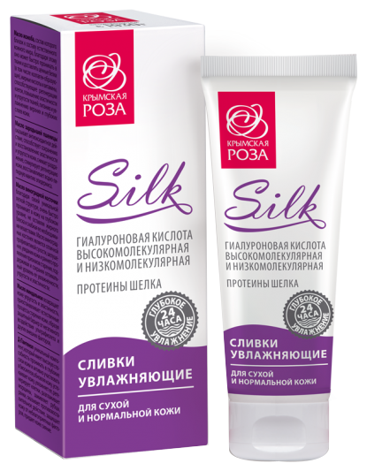 Крымская роза Silk сливки увлажняющие для сухой и нормальной кожи лица
