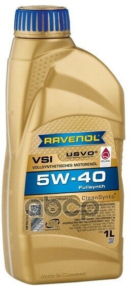 Масло Моторное 5W40 Ravenol 1Л Син. Vsi A3/B4 Cf 1111130-001-01-999 Ravenol арт. 4014835723511