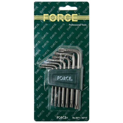 Набор ключей торкс FORCE, 5071T force 4078 1 2 набор головок торкс имбус д пневмоинструмента 7пр 4078