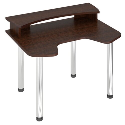 фото Компьютерный стол мэрдэс домино lite скл-игрмо+нкил, шхг: 140х90 см, цвет: венге