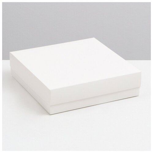 Коробка складная, крышка-дно, белая, 30 х 30 х 8 см (5 шт)