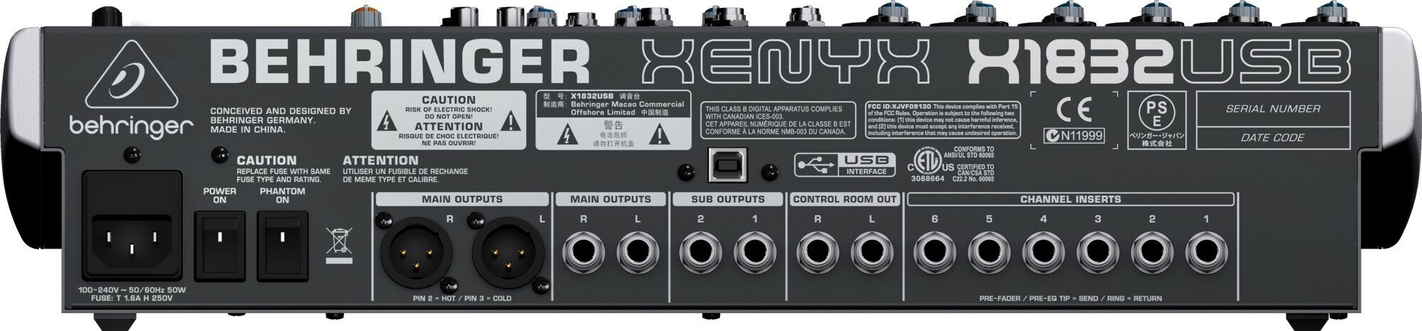 Микшерный пульт Behringer X1832USB