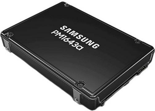 Samsung Enterprise SSD, 2.5"(SFF), PM1643a, 15.360GB, SAS, 12Gb/s, R2100/W1800Mb/s, IOPS(R4K) 400K/65K, MTBF 2M, 1 DWPD, OEM, 5 years (analog MZI