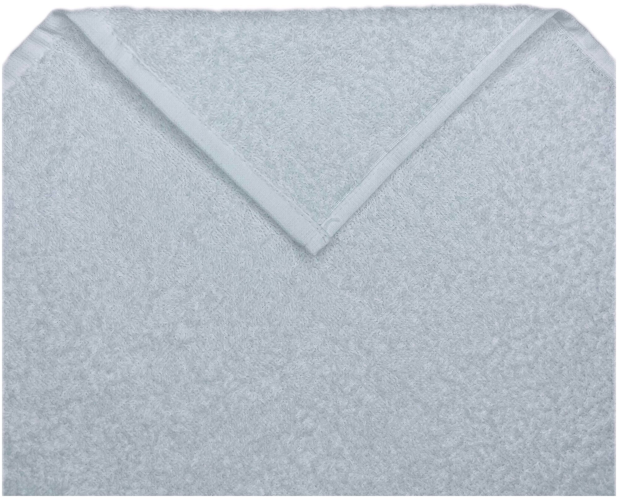 Полотенце махровое белое 70х140 см, Вышневолоцкий текстиль, плотность ткани 400 г/кв.м. - фотография № 4